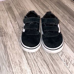 Toddler Vans size 5 in black and white